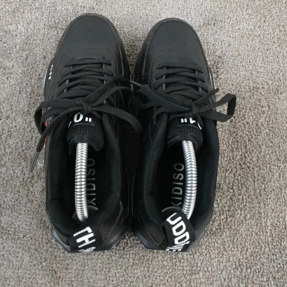 Xidiso Mens 39 EU Running Shoes Low Top Trainers Black Sneakers Lace Up 6.5-7 US